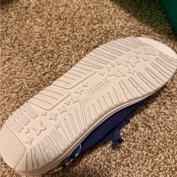 Hey Dude Navy Floral Women's Loafers - Picture 6 of 6